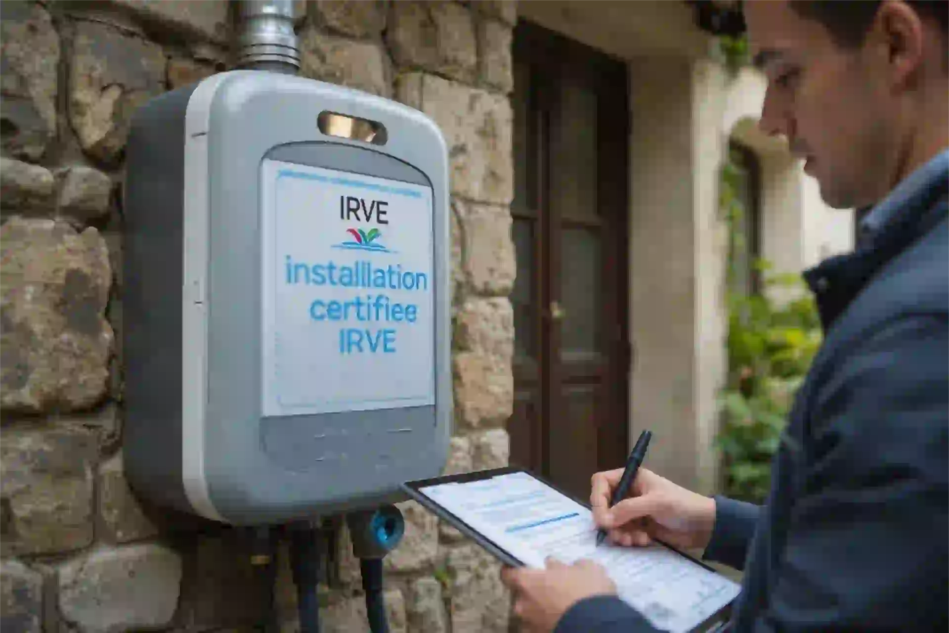 Installation borne de recharge à Chomérac
